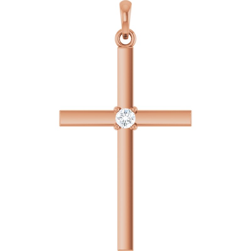 Birthstone Cross Pendant