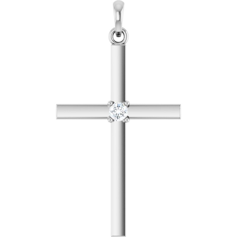 Birthstone Cross Pendant