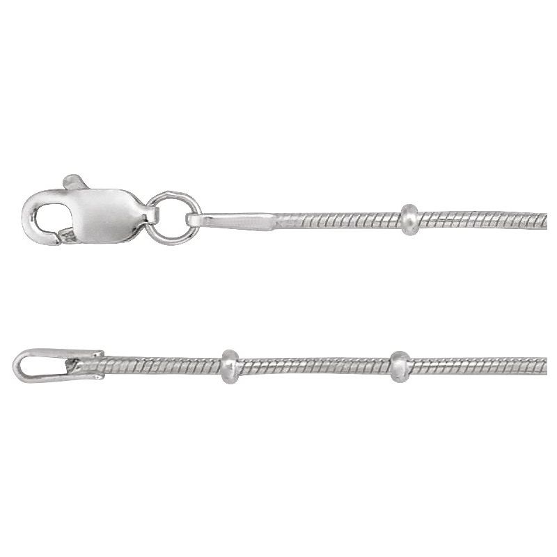1 mm Beaded Snake Chain