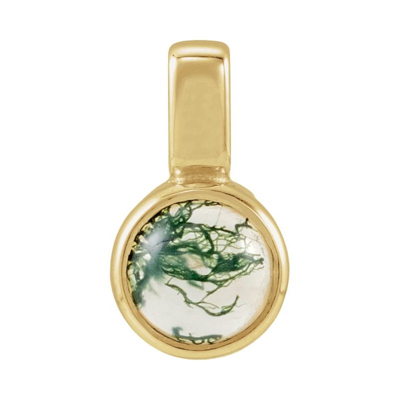Bezel-Set Cabochon Pendant