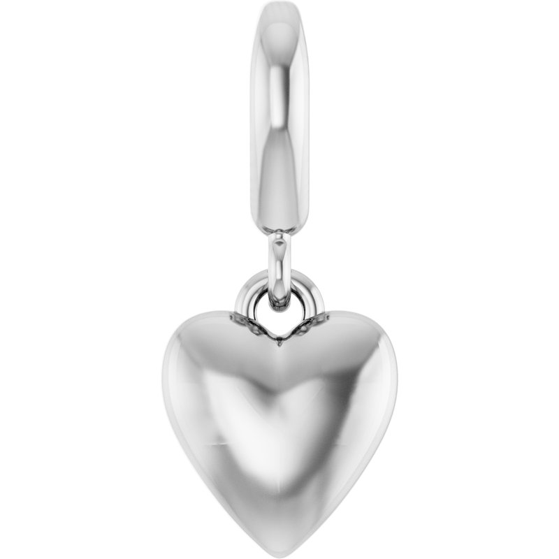Puffed Heart Charm/Pendant No. 2