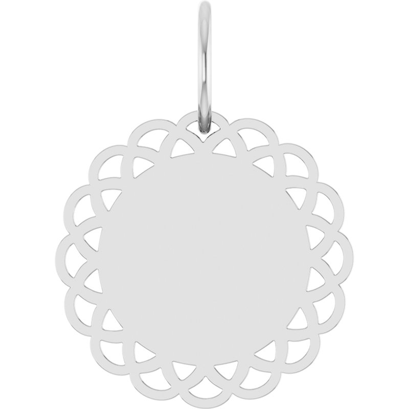 Engravable Vintage-Inspired Disc Pendant
