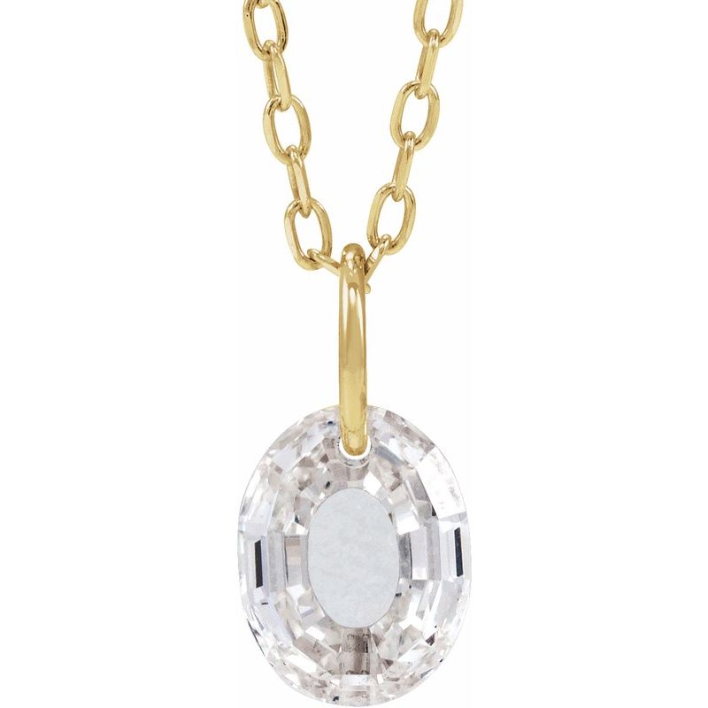 Lab-Grown Diamond Initial Necklace