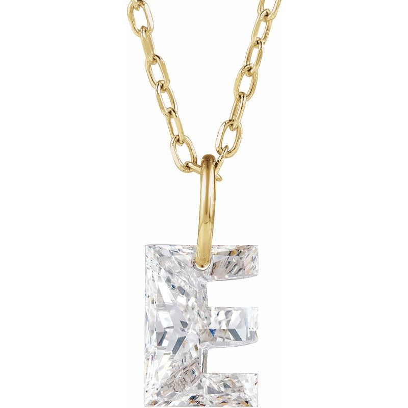 Lab-Grown Diamond Initial Necklace