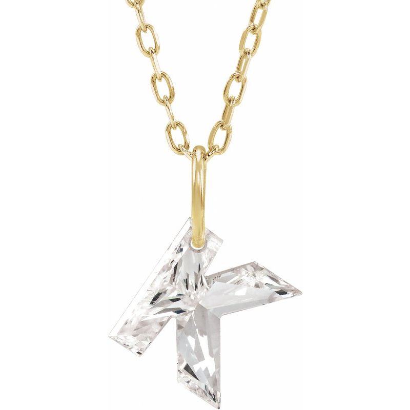 Lab-Grown Diamond Initial Necklace