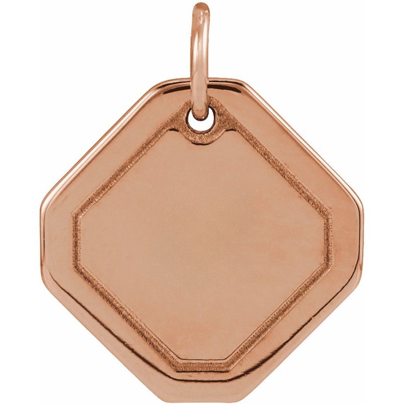 Engravable Geometric Necklace or Pendant