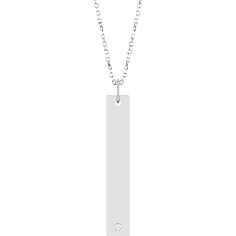 Engravable Bar Necklace or Pendant
