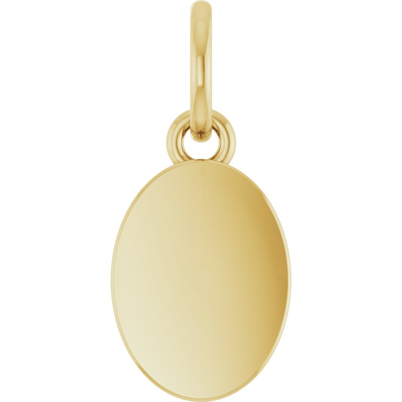 Engravable Oval Pendant