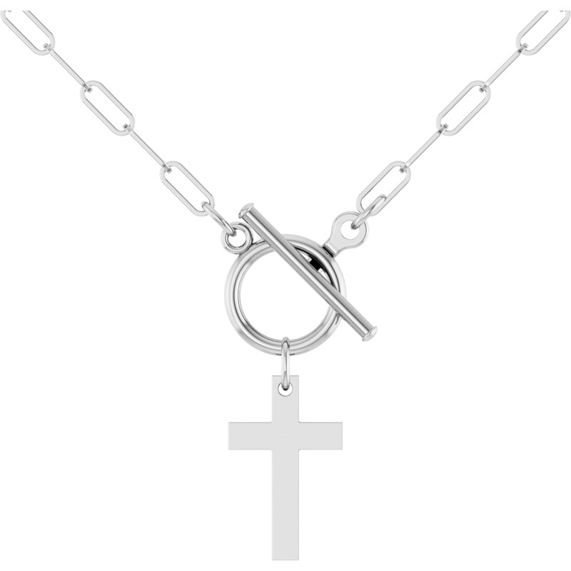 Cross Toggle Necklace