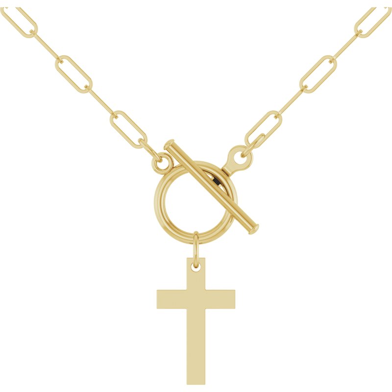 Cross Toggle Necklace