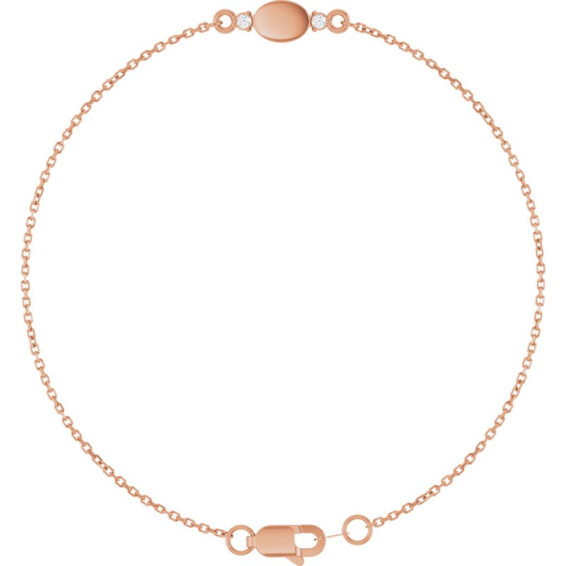 Engravable Accented Bracelet