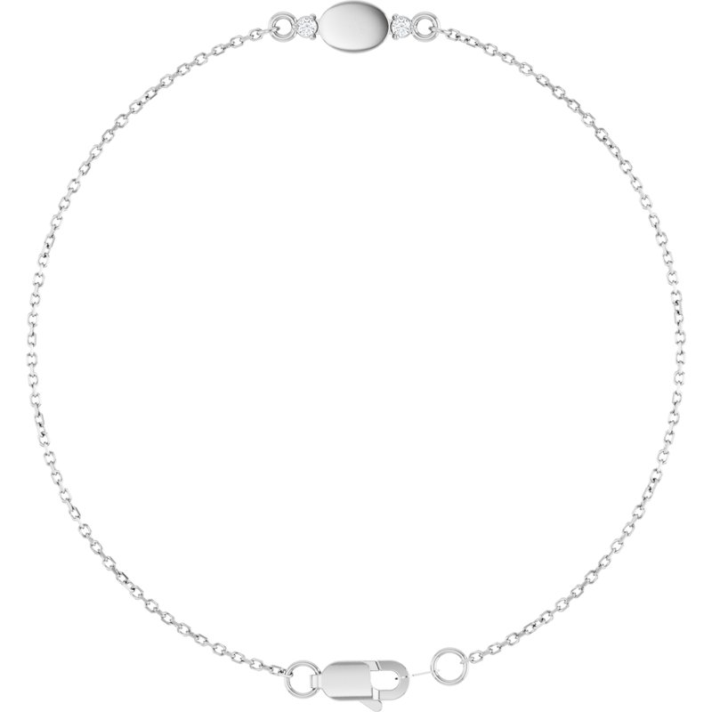 Engravable Accented Bracelet