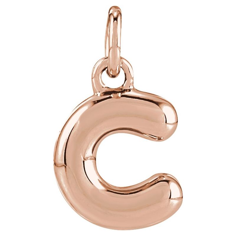 Bubble Initial Necklace or Pendant