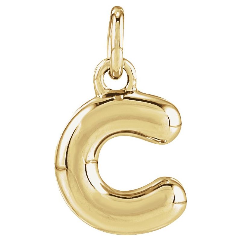 Bubble Initial Necklace or Pendant