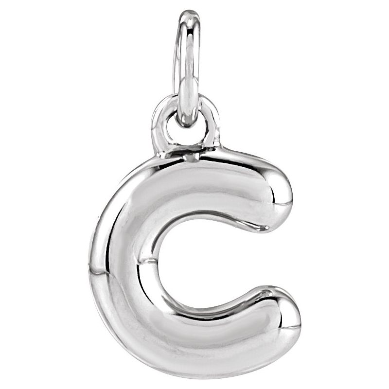 Bubble Initial Necklace or Pendant