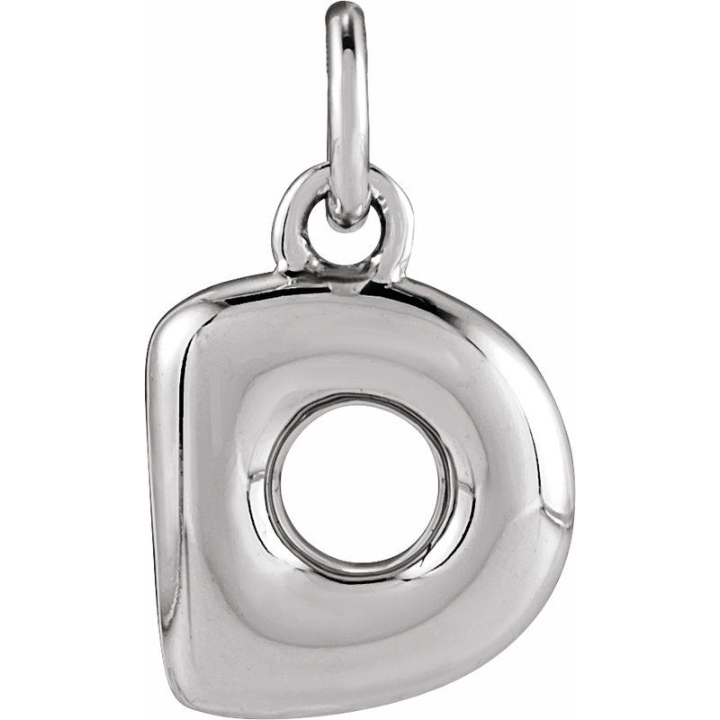 Bubble Initial Necklace or Pendant