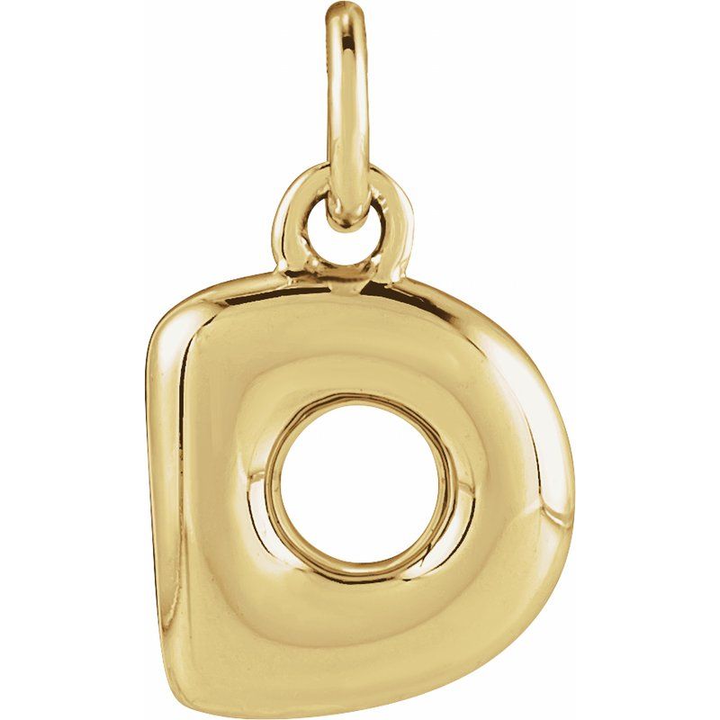 Bubble Initial Necklace or Pendant