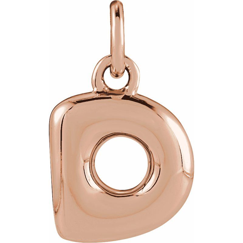 Bubble Initial Necklace or Pendant