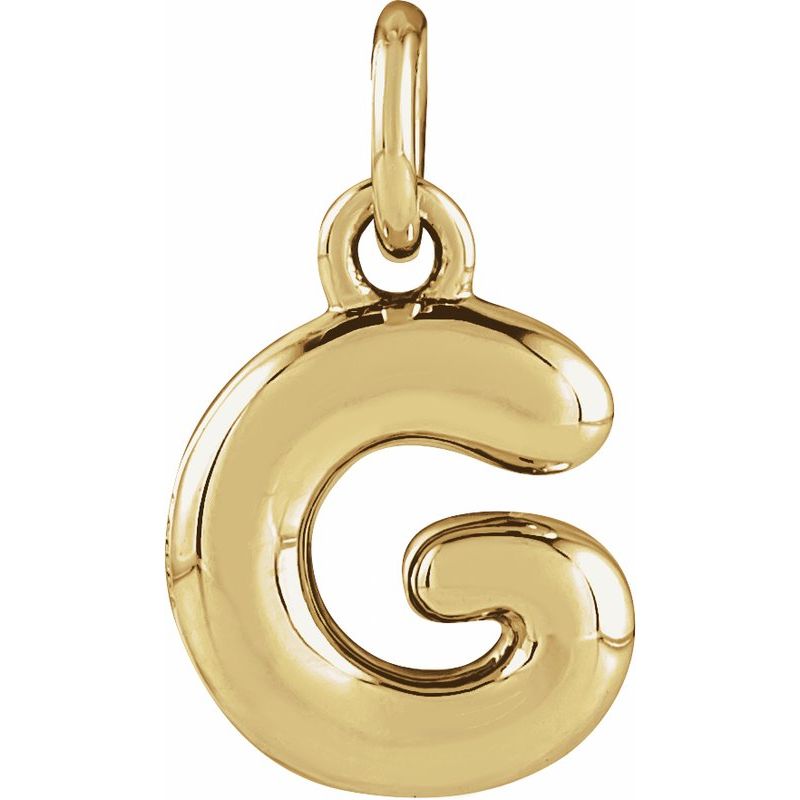Bubble Initial Necklace or Pendant