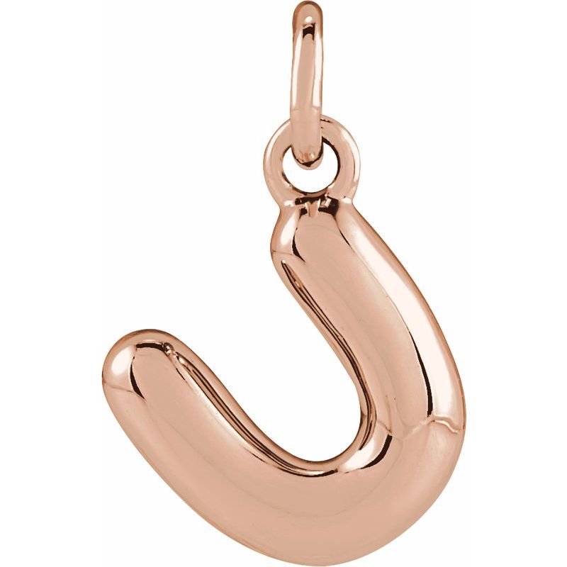 Bubble Initial Necklace or Pendant