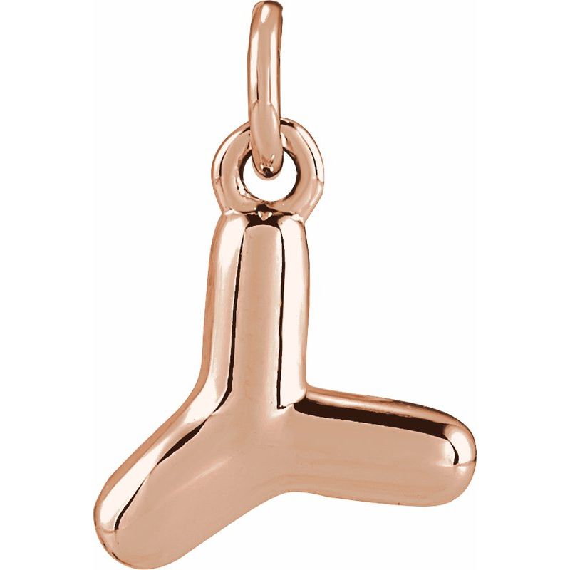 Bubble Initial Necklace or Pendant