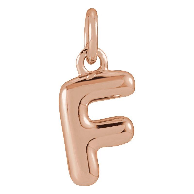 Bubble Initial Necklace or Pendant
