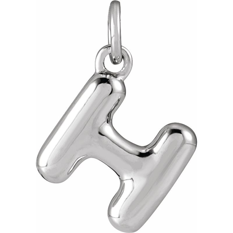 Bubble Initial Necklace or Pendant