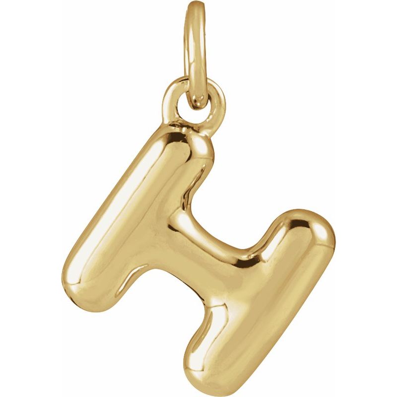 Bubble Initial Necklace or Pendant