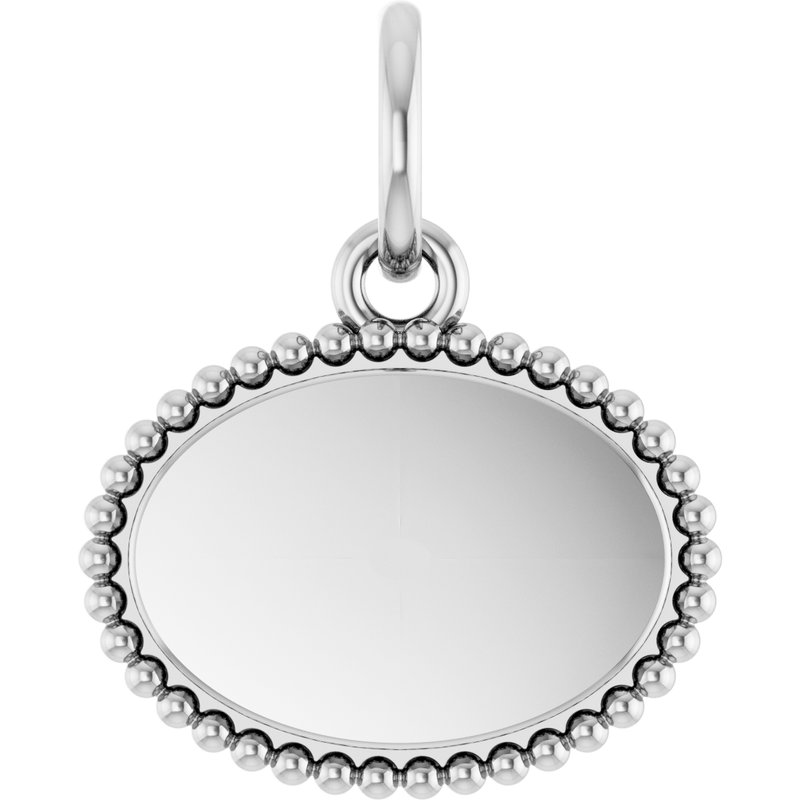 Engravable Beaded Necklace or Pendant