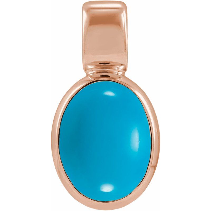 Bezel-Set Cabochon Pendant — Natural