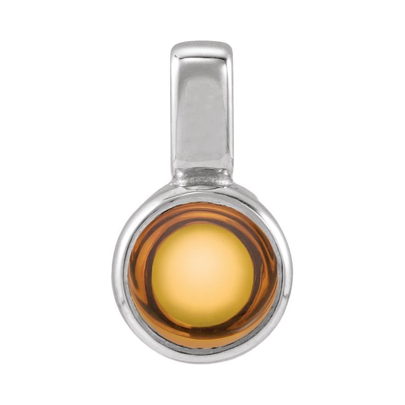 Bezel-Set Cabochon Pendant