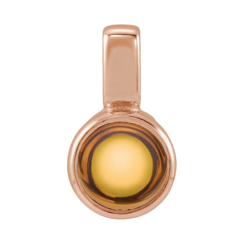Bezel-Set Cabochon Pendant