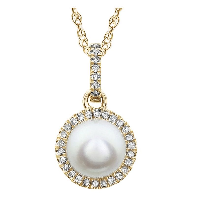 Halo-Style Birthstone Necklace