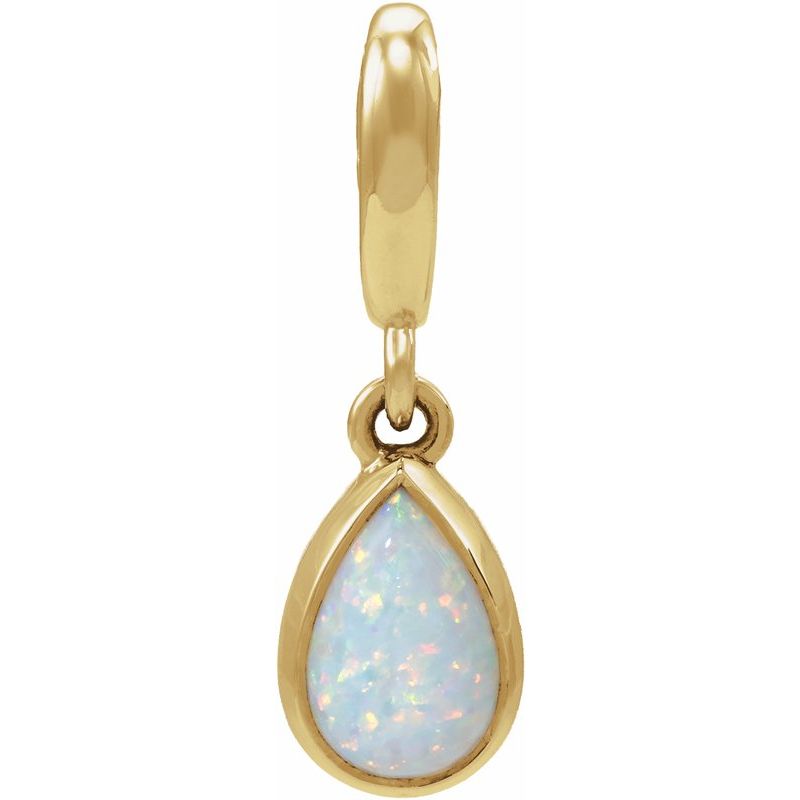 Bezel-Set Cabochon Charm/Pendant