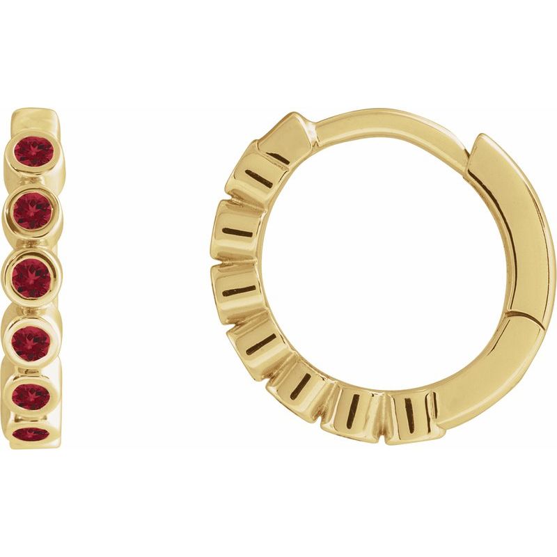 Hinged Hoop Earrings No. 8