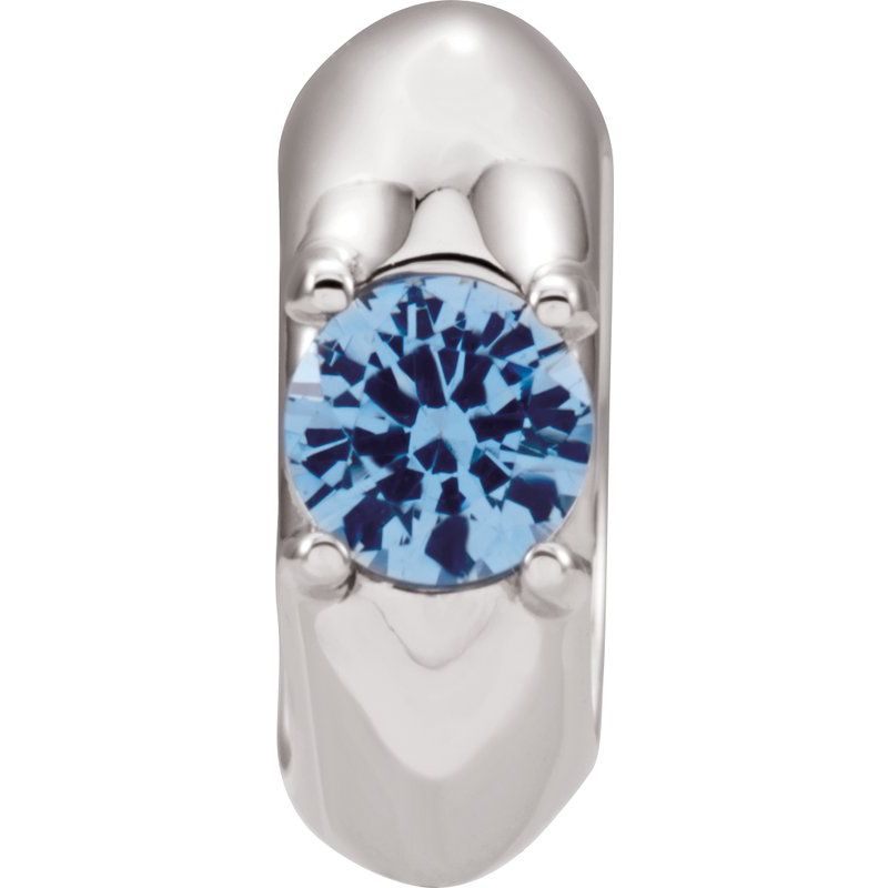 Birth of a Child Imitation Birthstone Spacer Charm/Pendant