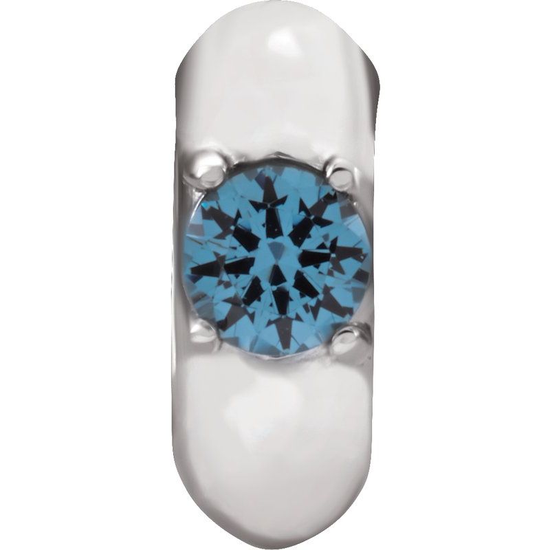 Birth of a Child Imitation Birthstone Spacer Charm/Pendant