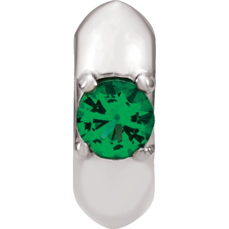 Birth of a Child Imitation Birthstone Spacer Charm/Pendant
