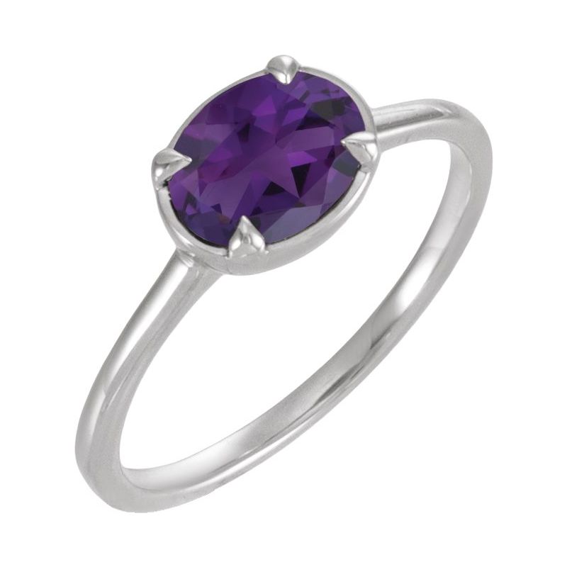 Claw-Prong Bezel-Style Solitaire Ring