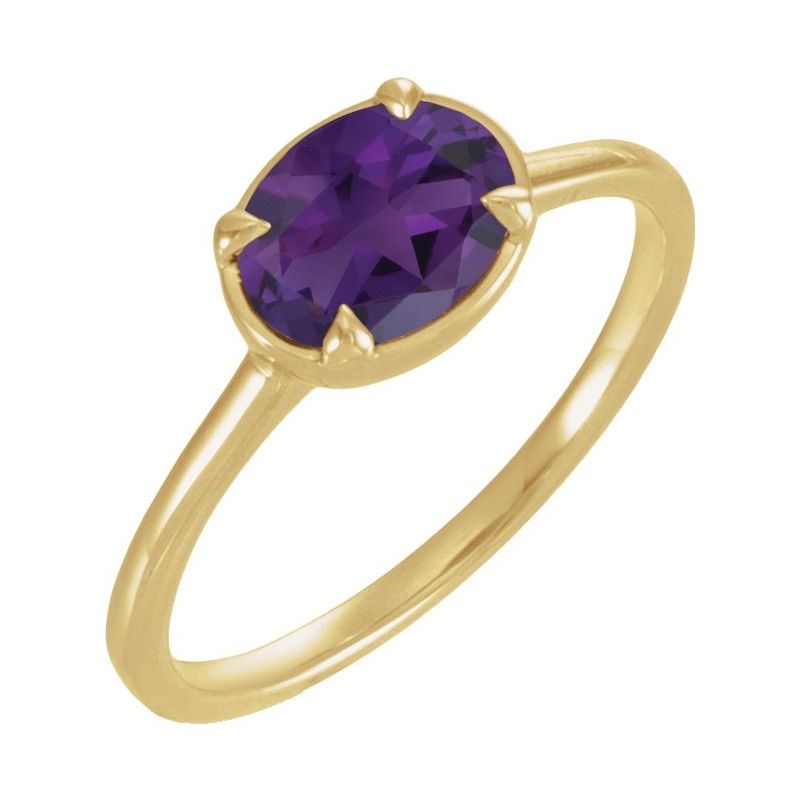 Claw-Prong Bezel-Style Solitaire Ring
