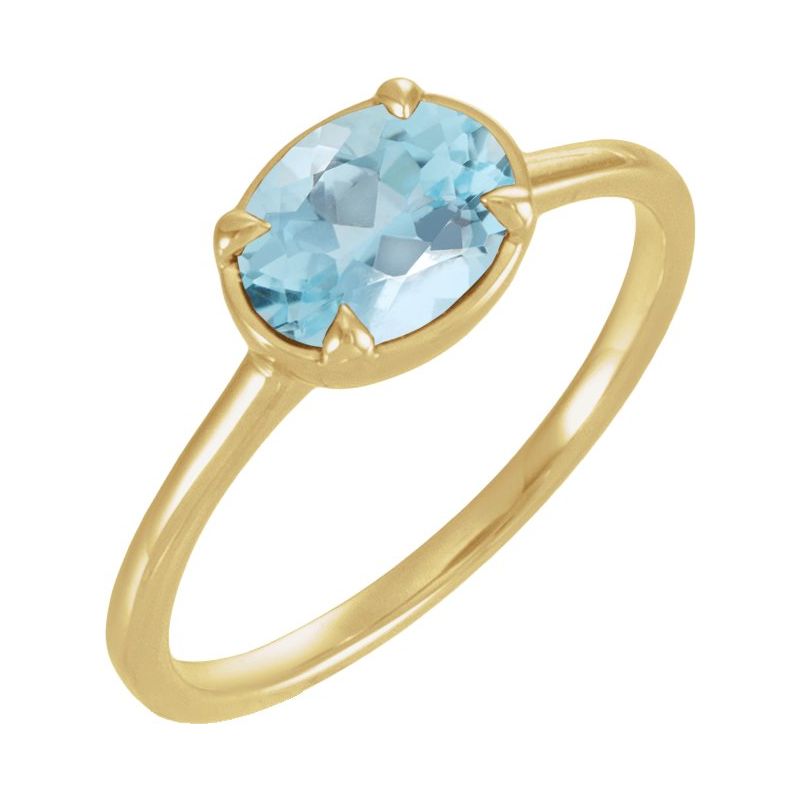 Claw-Prong Bezel-Style Solitaire Ring