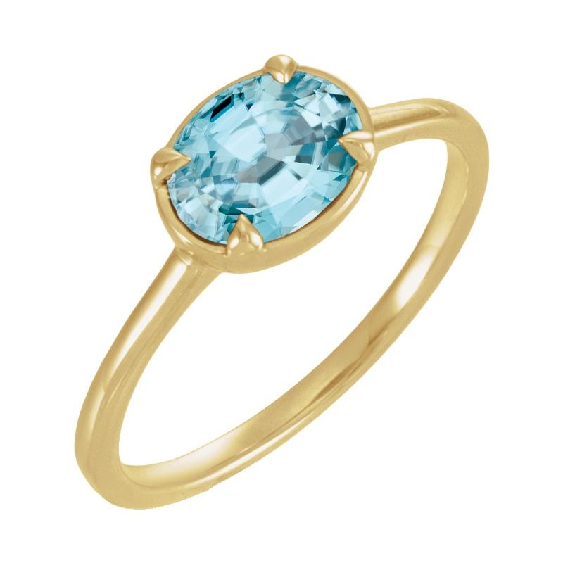Claw-Prong Bezel-Style Solitaire Ring