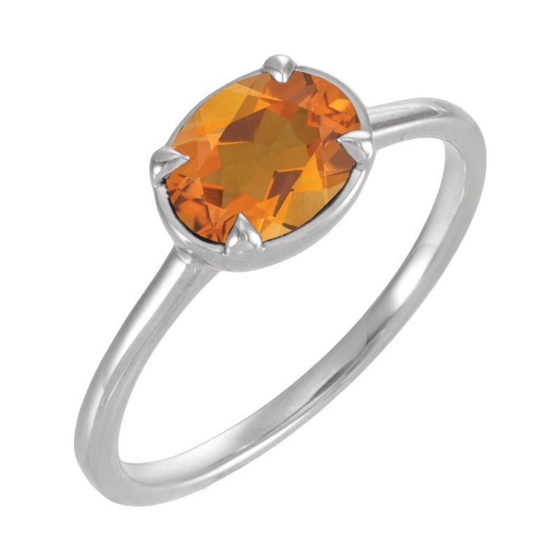 Claw-Prong Bezel-Style Solitaire Ring
