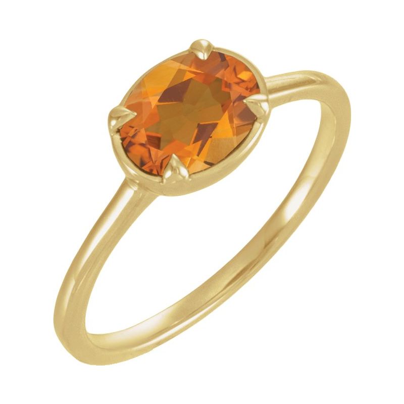 Claw-Prong Bezel-Style Solitaire Ring