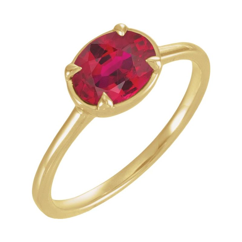 Claw-Prong Bezel-Style Solitaire Ring