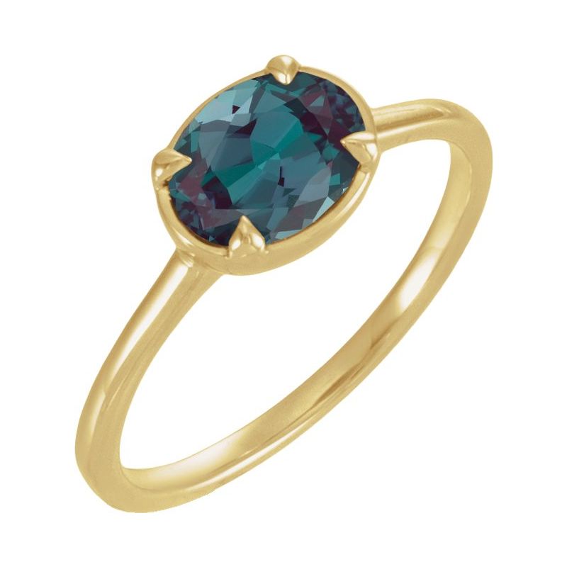 Claw-Prong Bezel-Style Solitaire Ring