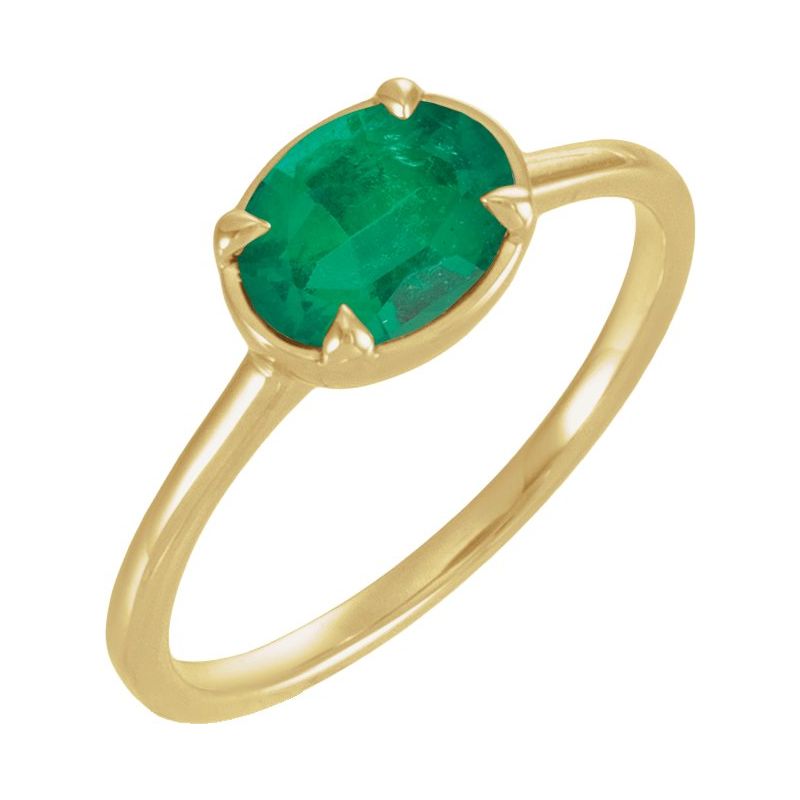 Claw-Prong Bezel-Style Solitaire Ring