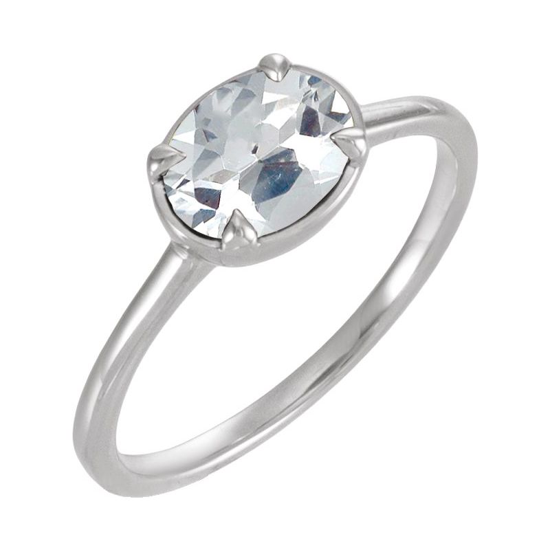 Claw-Prong Bezel-Style Solitaire Ring