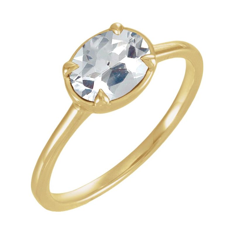 Claw-Prong Bezel-Style Solitaire Ring