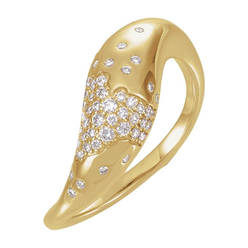 Scattered Pavé-Style Ring